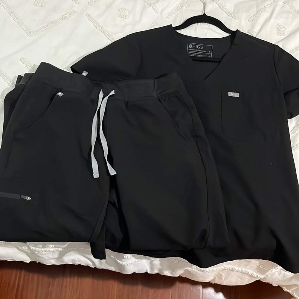 Figs black scrub set (size S)